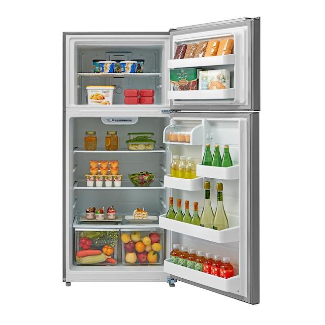 GE TopFreezer Refrigerator 30in 18.02cu ft Stainless Steel