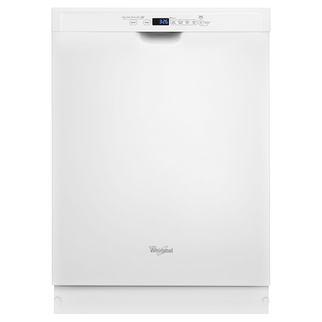 Whirlpool Builtin Steel Tub Dishwasher 24in White WDF560SAFW RONA