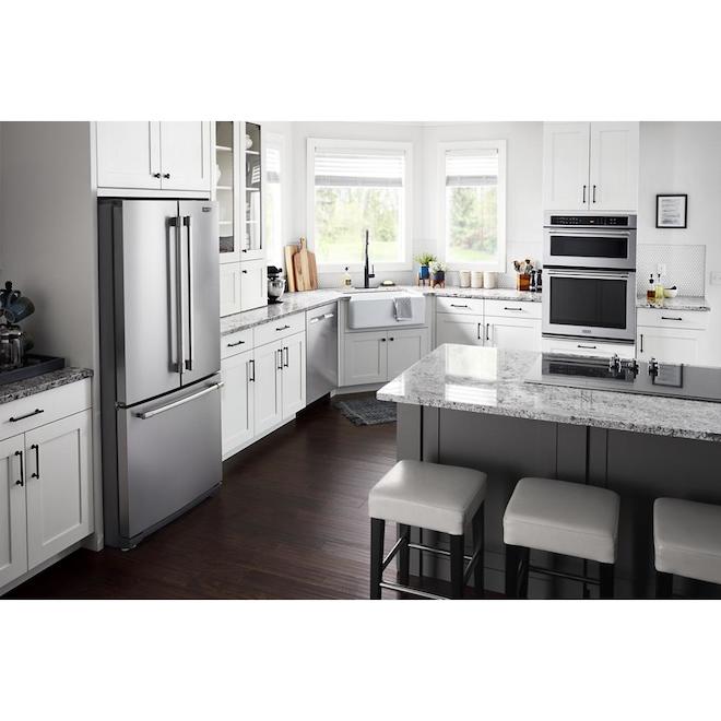 Maytag French Door Refrigerator 33in 22cu ft Stainless Steel