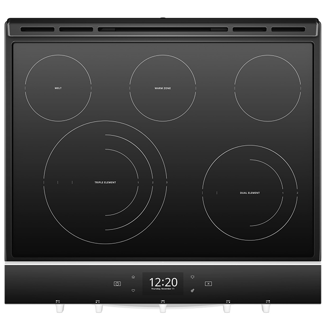 Whirlpool Slidein Electric Smart Range 6.4cu ft White YWEE750H0HW