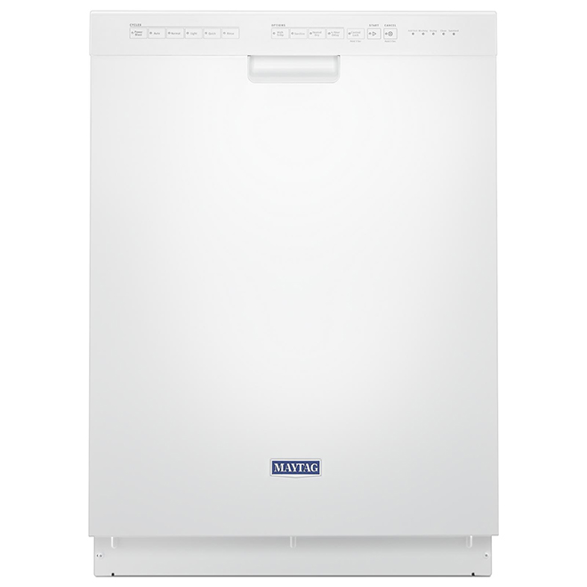 Maytag(R) BuiltIn Dishwasher 6 Cycles 24" White MDB4949SHW RONA