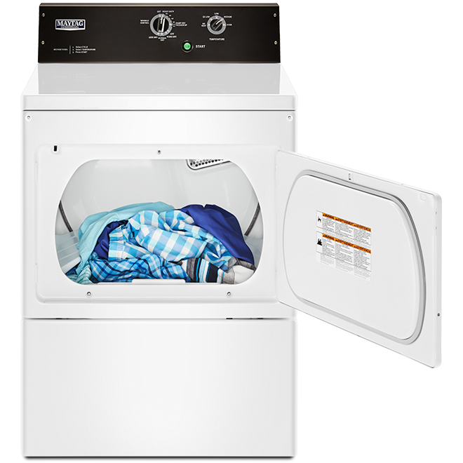 Maytag(R) CommercialGrade Gas Dryer 7.4 cu. ft. White MGDP575GW RONA