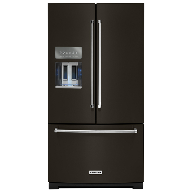 KitchenAid French Door Refrigerator 36in 26.8cu ft Black