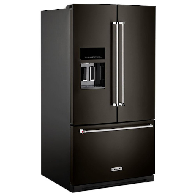 KitchenAid French Door Refrigerator 36in 26.8cu ft Black