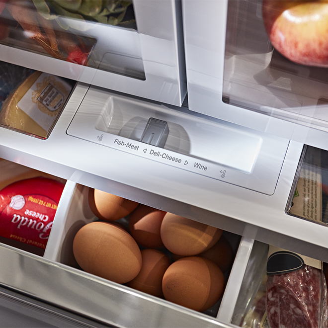 KitchenAid 36In StandardDepth TwoDoor French Door Refrigerator 26.8Ft³ Ice Maker Black