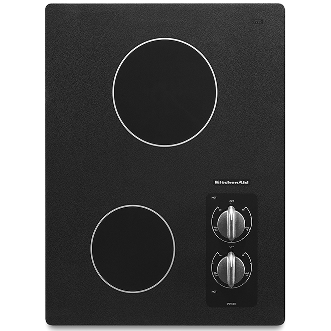 KitchenAid 2Burner Electric Cooktop 15in KECC056RBL RONA