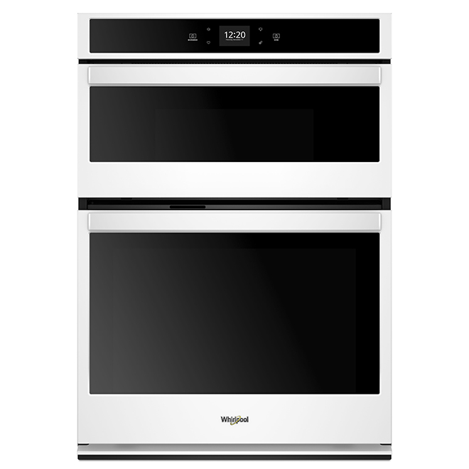 27'' Whirlpool Smart Double Wall Oven SelfCleaning White
