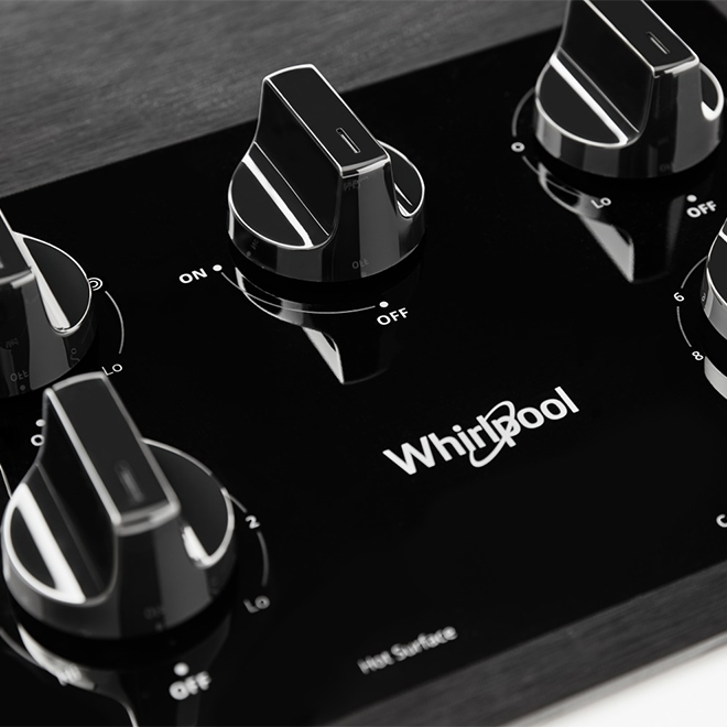 Whirlpool 5Burner Electric Cooktop 36in Black WCE77US6HB RONA