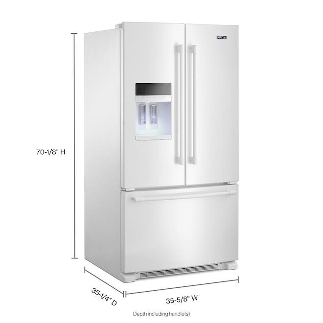 Maytag(R) FrenchDoor Refrigerator 36" 25 cu. ft. White