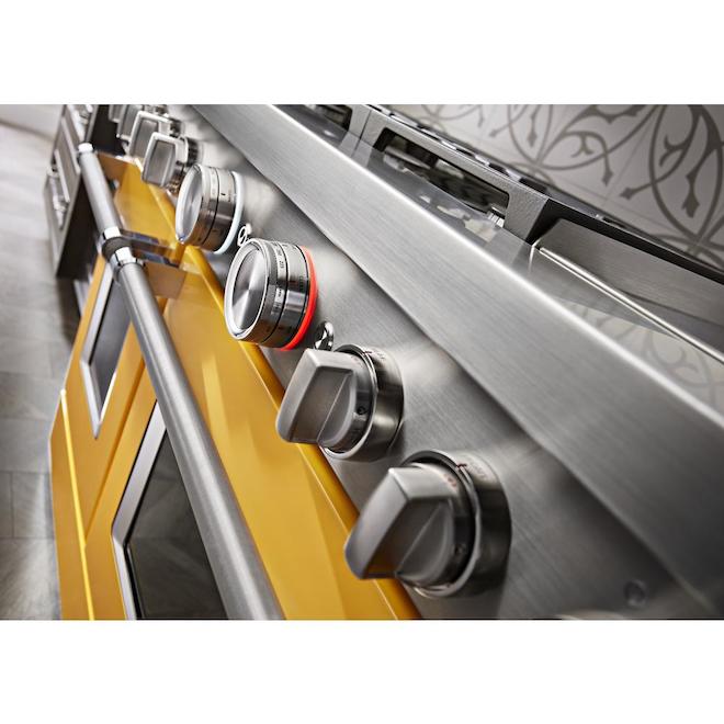 KitchenAid DualFuel Range 48in 6 Burners Yellow KFDC558JYP RONA