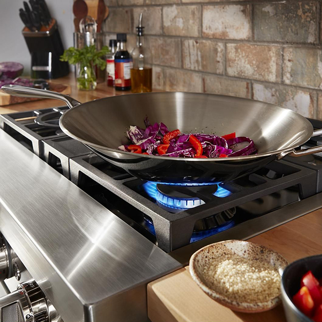 KitchenAid CommercialStyle Gas Range 30inch 4 Burners Imperial