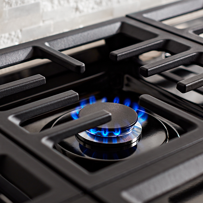 KitchenAid Dual Fuel Range 6 Burners Ink Blue 48in W