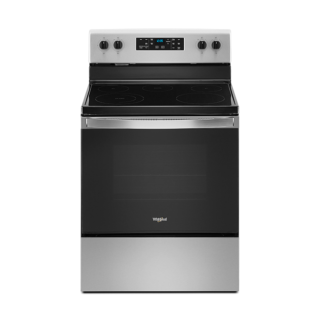 Whirlpool Stainless Steel Electric Range 5 Burner Ceramic Glass