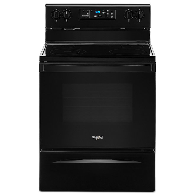 Whirlpool Black Freestanding Electric Range Adjustable SelfCleaning