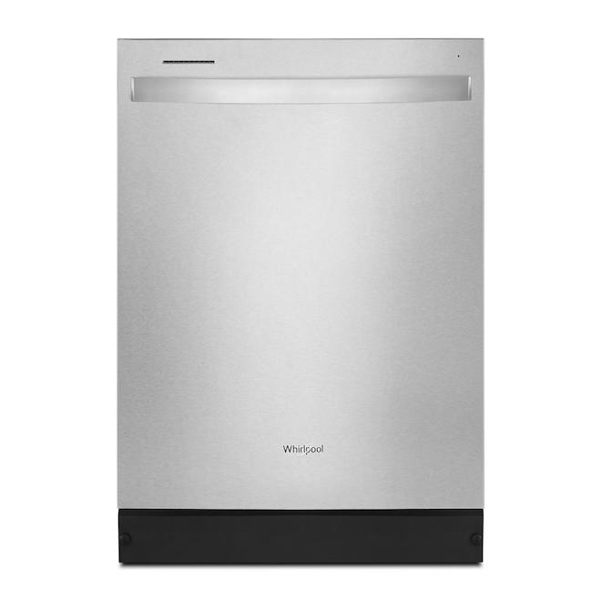 Whirlpool 24In 55 dBA Builtin Dishwasher Water Filtration SmudgeFree Stainless Steel