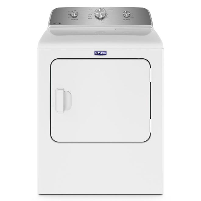 Maytag 7 cu. ft. Side Swing Door Portable Vented Gas Dryer (White