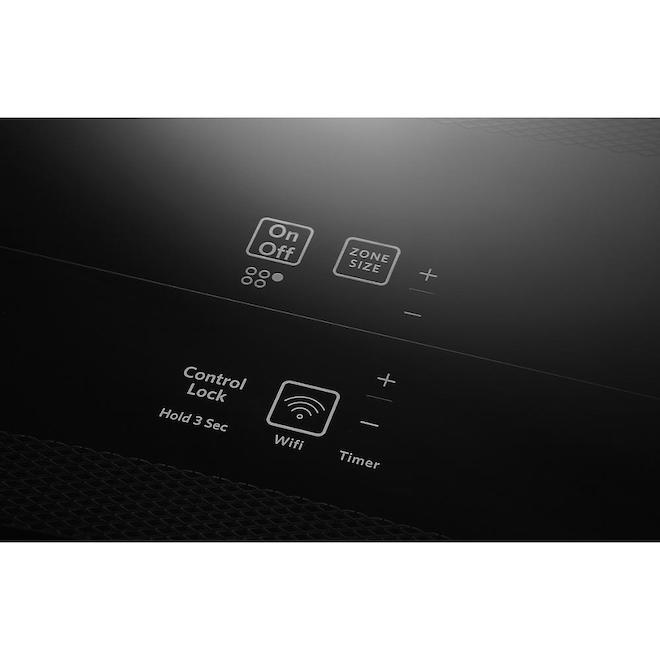 KitchenAid 30in 5 Elements Black Smooth Surface Electric Cooktop KCES950KBL