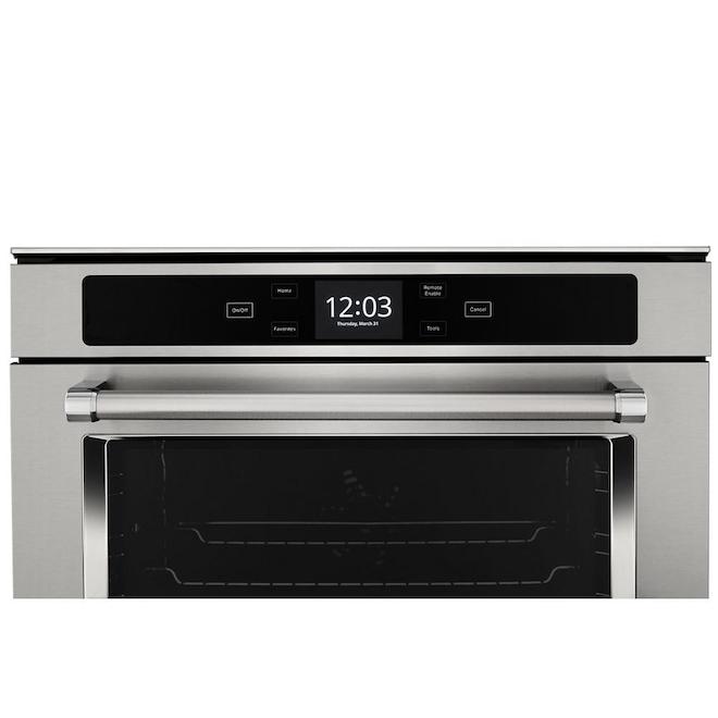KitchenAid Stainless Steel Single Wall Convection Oven 24in YKOSC504PPS RONA