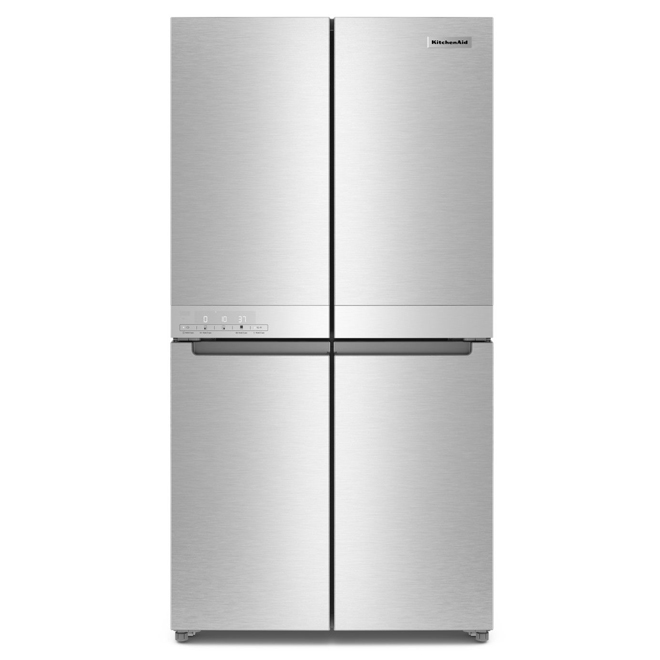 KitchenAid 36in 4Door Bottom Split Freezer Refrigerator 19.4cu ft