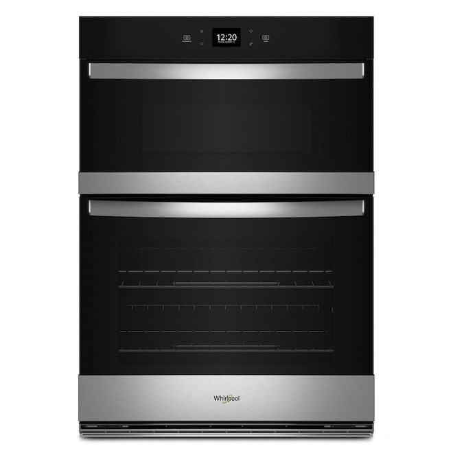 Whirlpool 27in Black Smart Builtin Wall Oven and Microwave Fan Convection Air Fry