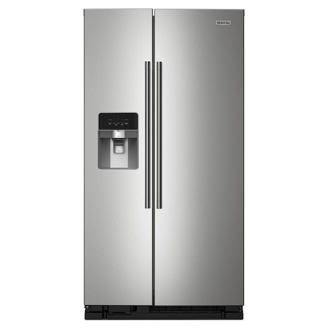 Maytag 24.5ft³ Standard Depth SidebySide Refrigerator with External