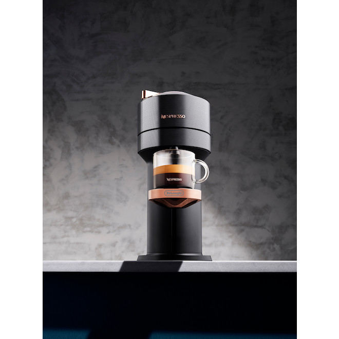 DeLonghi Nespresso Black Rose Gold Vertuo Next Premium Coffee and