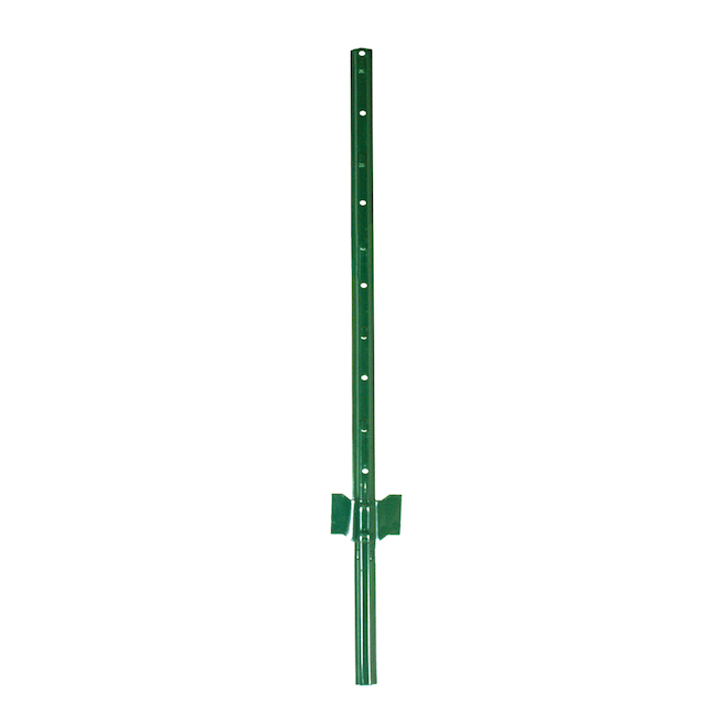 BLUE HAWK Garden Craft 1Pack 4ft Green Steel UPost For Use With