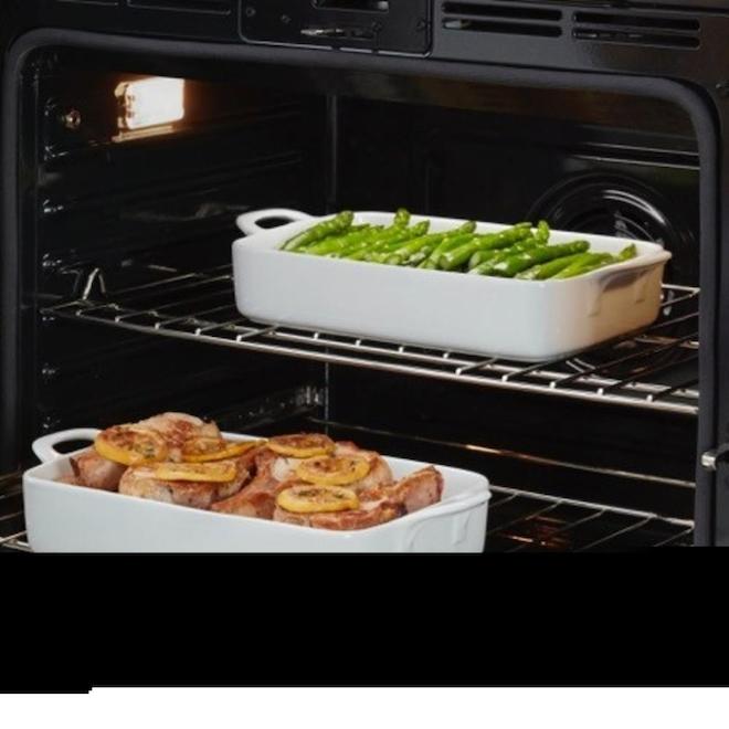 Bosch 800 Series Double Wall Oven 9.2 cu. ft 30" Black SS