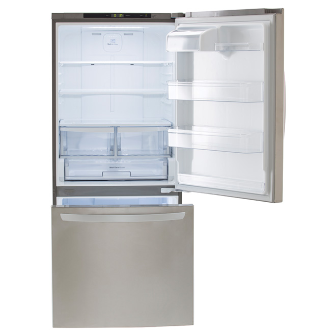 LG BottomFreezer Refrigerator with Smart Cooling System 30in 22