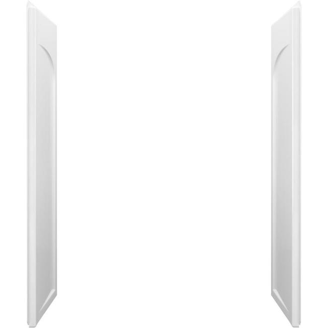 Sterling Ensemble 32in x 75.5in White Vikrell Shower Wall Side Panel