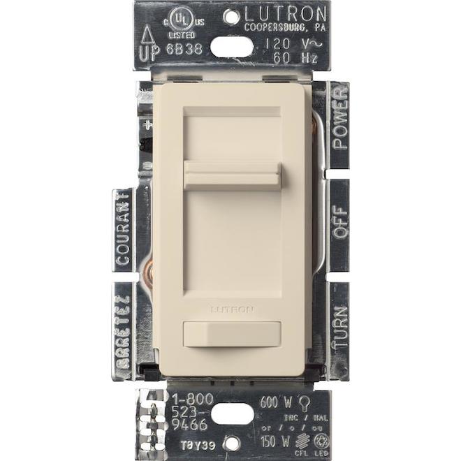 Lutron Lumea LED Plus Switch Dimmer Almond RONA
