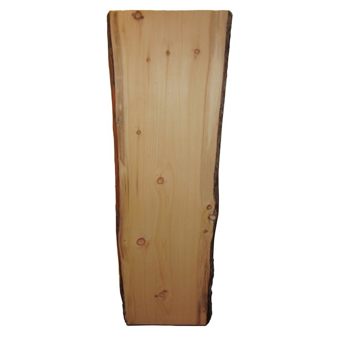 Live Edge Natural Slab Pine Rectangle Coffee Table Top (Actual 2in x 15in x 72in) 21200 RONA