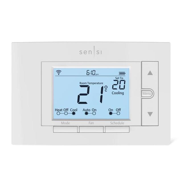 Thermostat intelligent WiFi Sensi par Emerson blanc ST55C RONA