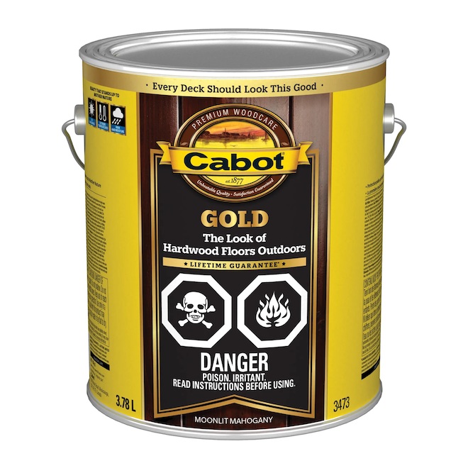Cabot Gold PreTinted Brown Transparent Exterior Stain and Sealer in