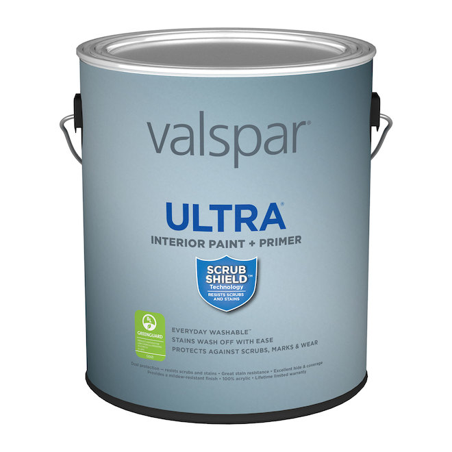 Valspar Ultra 3.66L Matte White ABase Acrylic Interior Paint and
