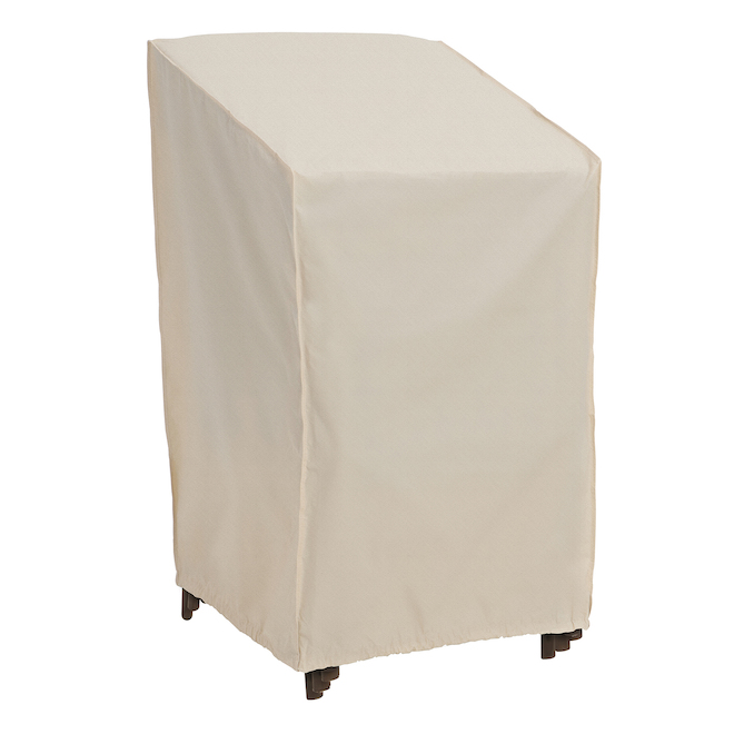 MR. BARBQ Elemental 30 x 27 x 48in Beige Stacked Patio Chair Cover 00910LCGD RONA