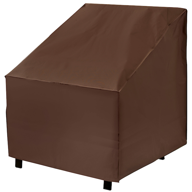 Mr. BarBQ 33 x 36 x 35in Brown Polyethylene Outdoor Patio Chair Cover 00906LCGD RONA