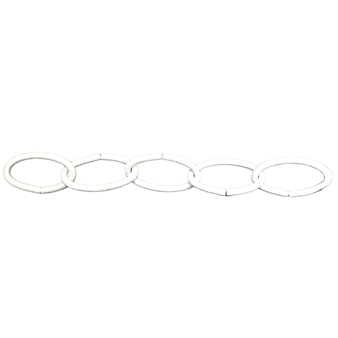 BENMOR Oval Swag Chain 10 x 50' Max. 45 lb White 51083 RONA