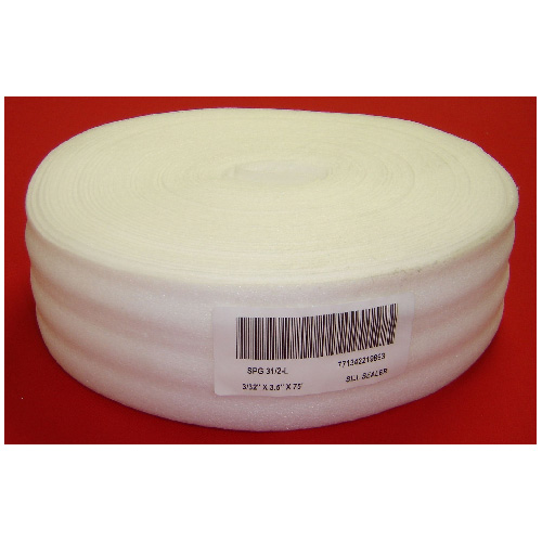 CANCELL Sill Plate Gasket, 3 1/2" x 75' White SPGR31/2 RONA