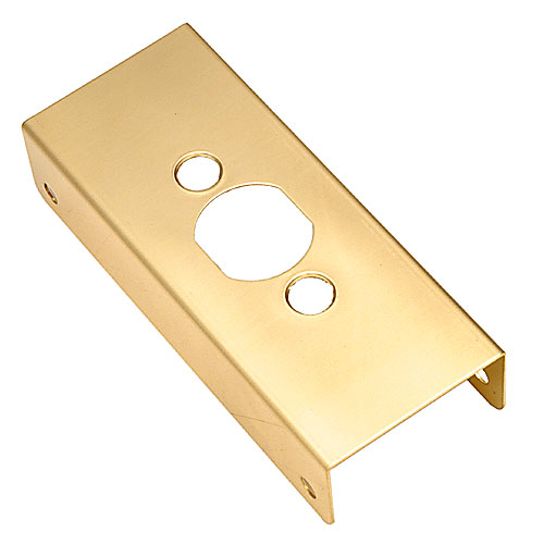 GUARDALOCK PrimeLine Security Door Edge Reinforcer Brass 4 1/2
