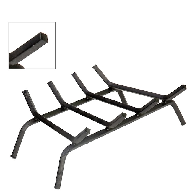 STYLE SELECTIONS Panacea 4Bar Fireplace Grate 18" Steel 15440L RONA
