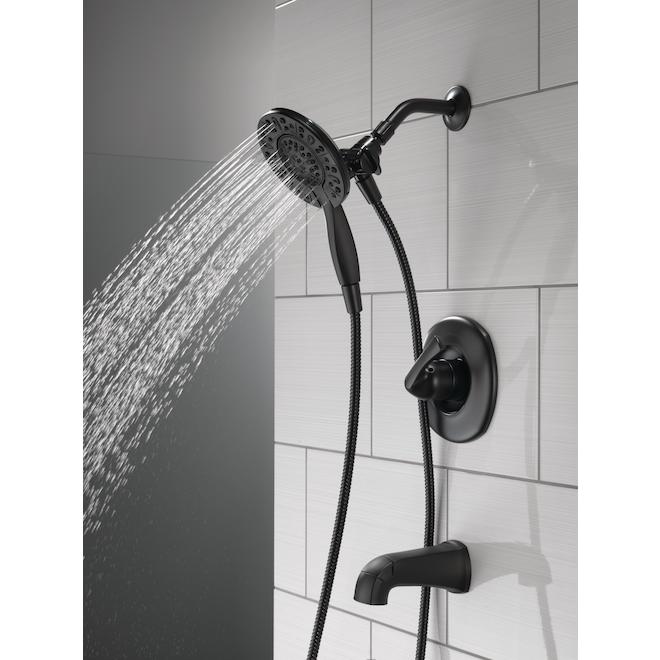 Delta Larkin 4Piece Matte Black 1Handle Shower and Bath Faucet 144890