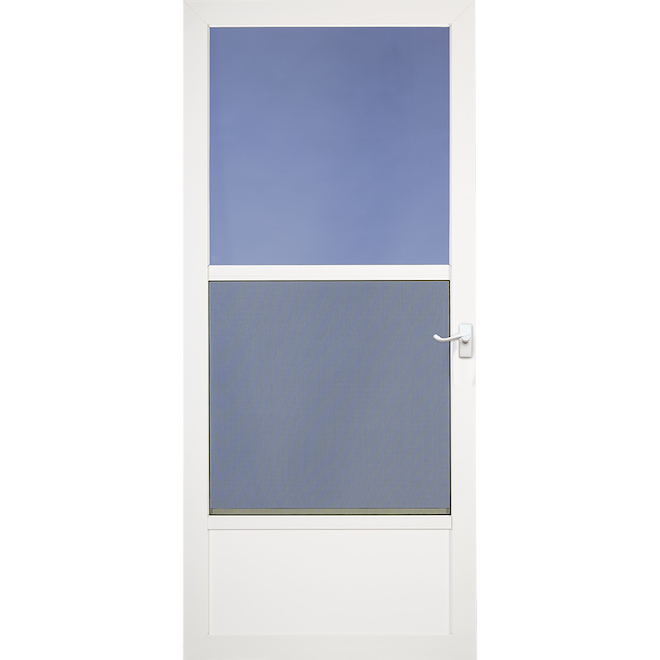 Larson Southport 33in x 81in White Aluminum Storm Door 36016033380 RONA