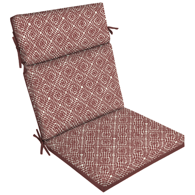 Style Selections High Back Patio Chair Cushion Trellis 44in x 21