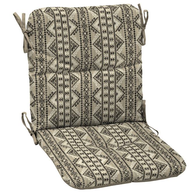 Style Selections Southwest Midback Chair Cushion 36.5in x 19.5in