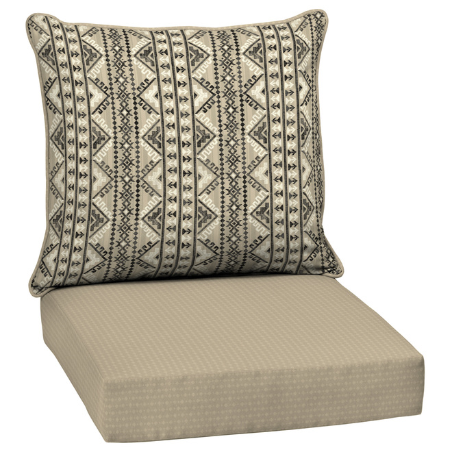 Style Selections Southwest Deep Seat Patio Chair Cushions 46.5in x