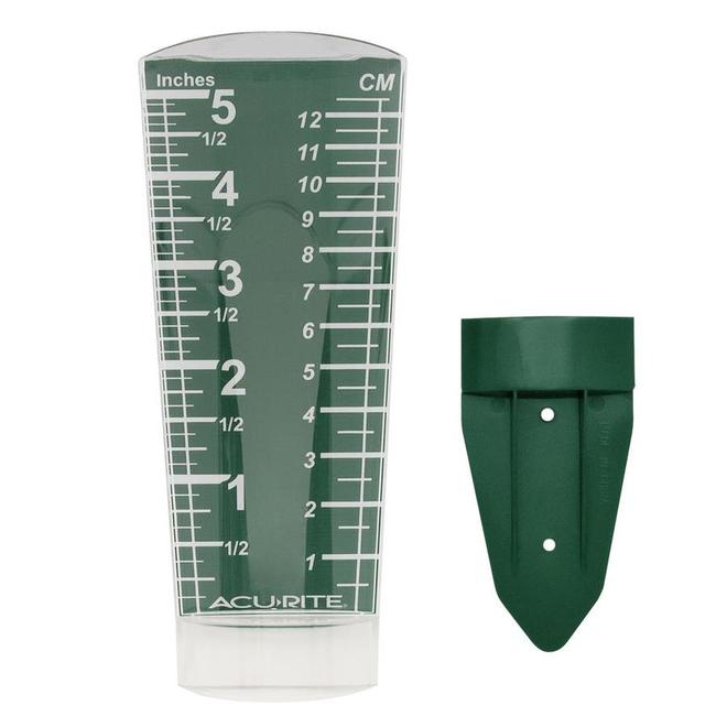 AcuRite 5in Glass Rain Gauge 00854SBL RONA