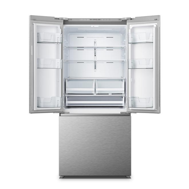 Hisense French Door Refrigerator 20.8cu ft 30in Stainless Steel