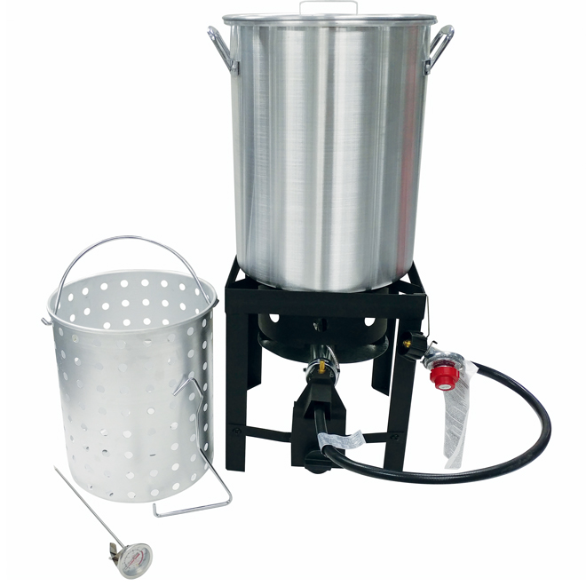 Kamp Kitchen Turkey Fryer with Basket 30 qt TF2005120GS RONA