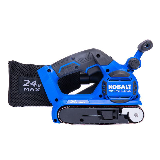 Kobalt 24V Cordless Belt Sander Brushless Motor Black and Blue